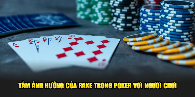 Tầm ảnh hưởng của Rake trong Poker với người chơi